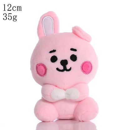 BTed Plush Toys Keychain – Kawaii Mini Anime Pendant 12-22cm Soft Stuffed Animal Doll Gift for Kids