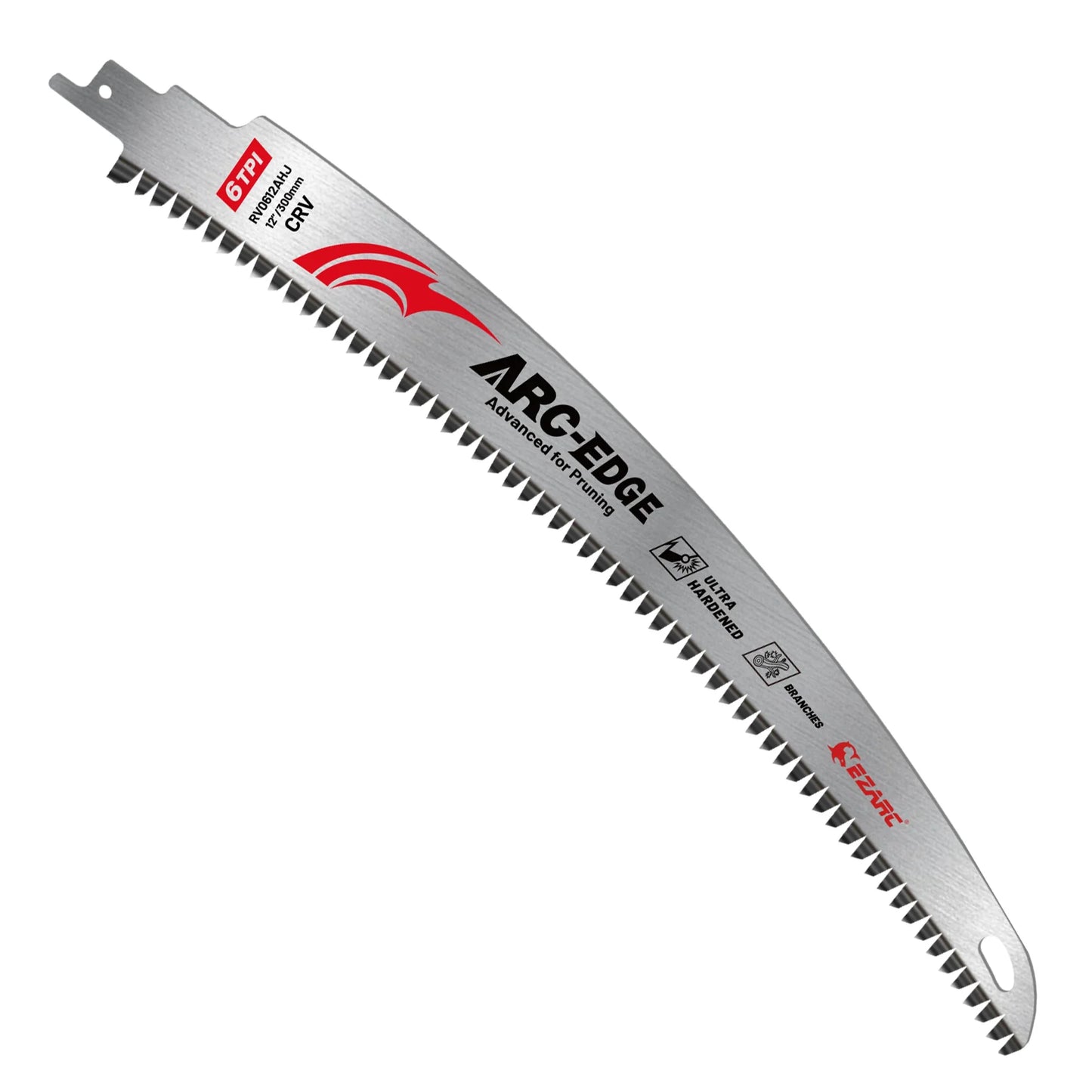 EZARC 9''/12''/15'' Reciprocating Saw Blades 6TPI Arc Tooth – Heavy Duty Pruning Blades for Tree Trimming & Wood Cutting Tool Accessories