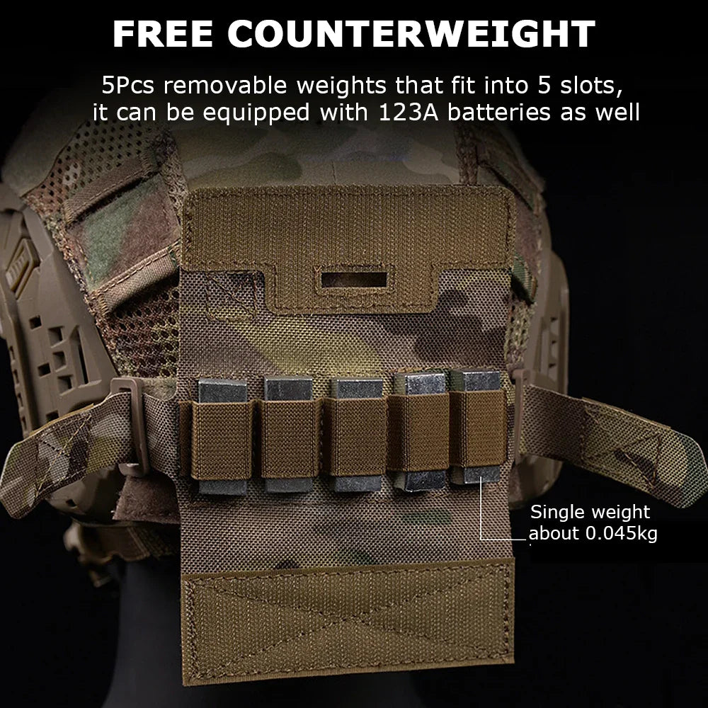 Tactical Helmet Counterbalance Weight Bag – NVG Counterweight Pouch for OPS-Core Fast BJ PJ MH Airsoft Helmets, Helmet Accessories