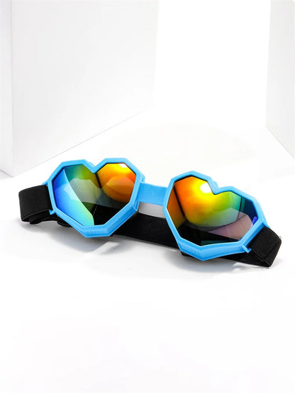 Pair of Love-Shaped Sunglasses – Windproof & UV Protection Ski Goggles