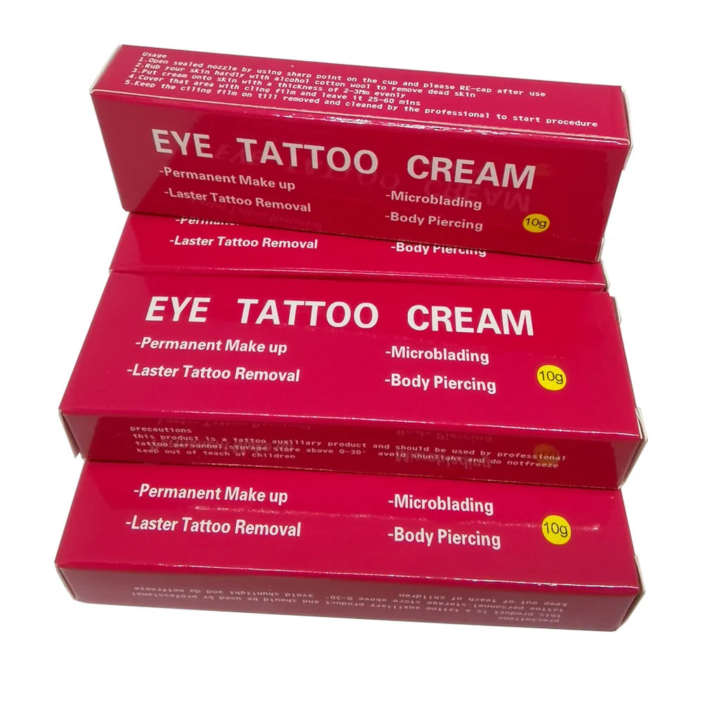 High-Quality 10g Eye Tattoo Numbing Cream – Pre-Makeup Auxiliary Cream for Microblading, Eyebrows, Lips & Tattoo Removal