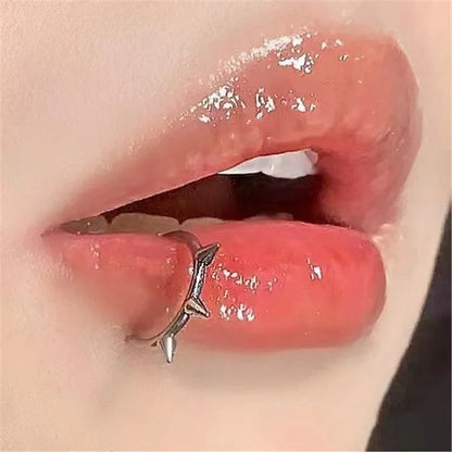 Stainless Steel Fake Nose Ring – Hoop Septum Rings, C-Clip Lip Ring, Non-Pierced Body Jewelry for Women