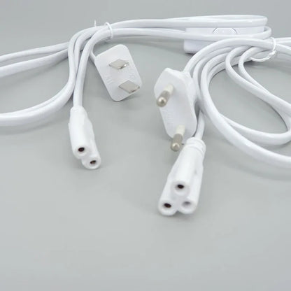 2/3 Pin AC Switch Cable – ON/OFF Power Extension Wire for T5/T8 LED Tube Lighting with EU/US Plug Connector