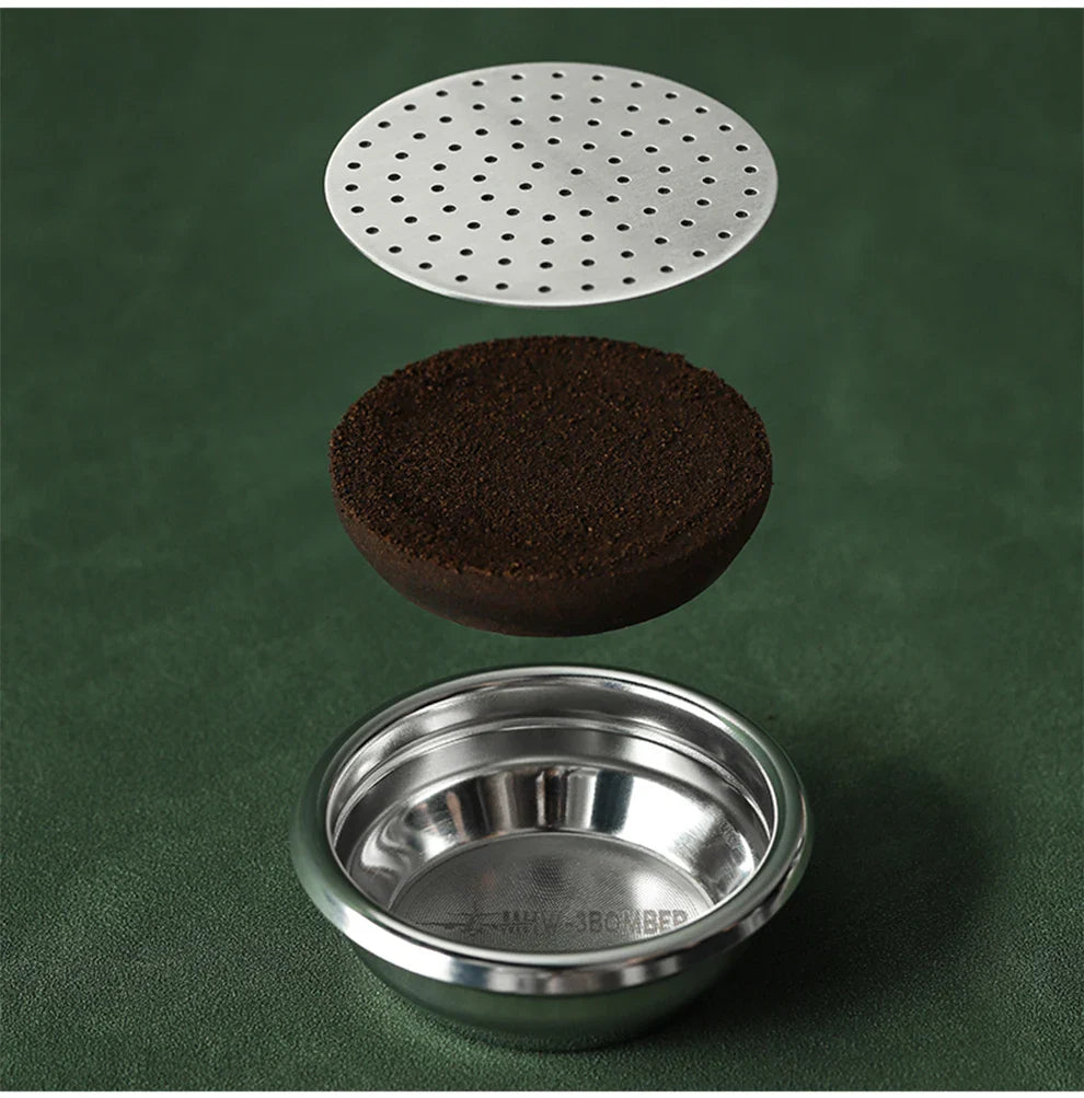 Reusable Coffee Filter Screen – 51/53/58mm Heat Resistant Mesh for Portafilter, Barista Espresso Puck Screen