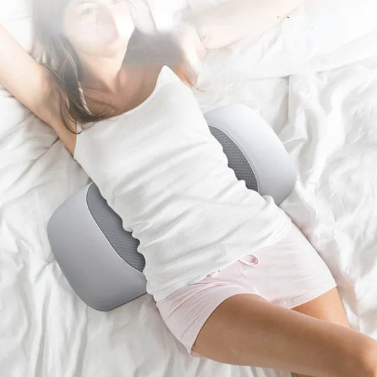 Memory Foam Lumbar Support Pillow — Back & Waist Cushion for Sleeping, Bed Support for Back Sleepers