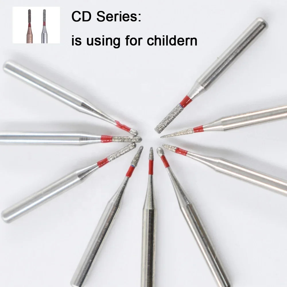 5pcs FG Dia 1.6mm Dental Drills – High-Speed Handpiece Diamond Burs for Teeth Whitening