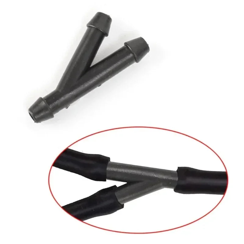 18-90x Car Windshield Washer Pipe Joints – T, Y, I Type Wiper Spray Nozzle Connector Hose Tube for Car Cleaning