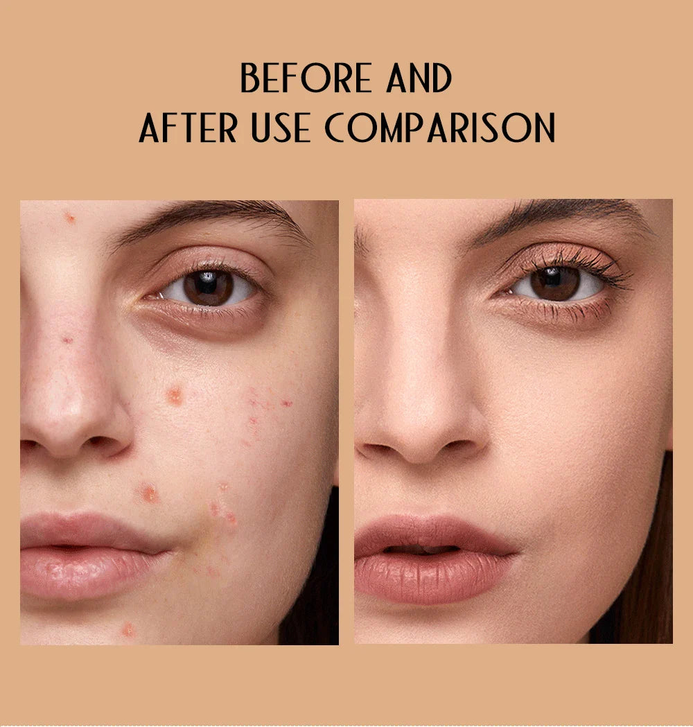 30ml Matte Liquid Foundation Cream – Long-Wear, Oil-Control, Full Coverage Waterproof Concealer for Wheat Tone Makeup