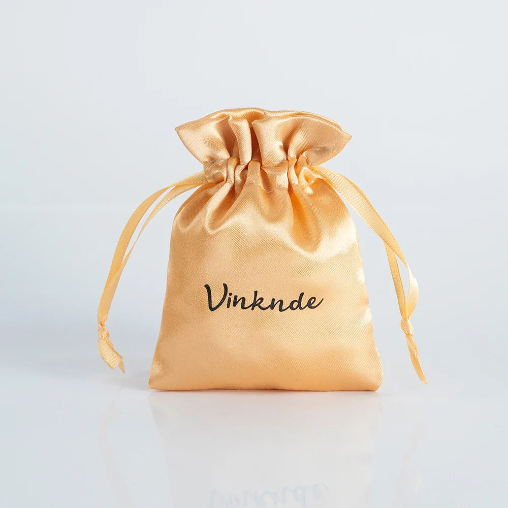 100PCS Silk Satin Jewelry Gift Bags – Drawstring Pouches for Necklace, Bracelet & Earrings, Wedding Party Favor & Christmas Gift Packaging, Custom Logo Ready