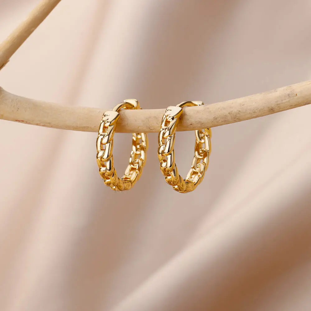 2024 Stainless Steel Square Earrings – Trendy Fashion Jewelry for Women & Girls
