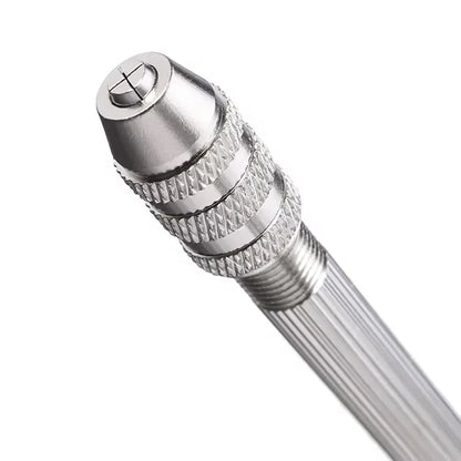 Mini Hand Drill Set 0.8–3.0mm – Manual Twist Pin Vice Rotary Tool for Woodworking, Watch Repair & Precision Drilling