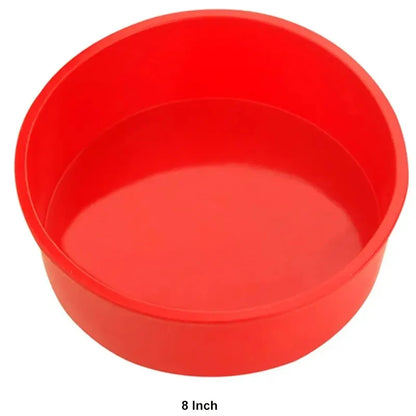 4–10 Inch Silicone Round Cake Pan Set – 2, 3, 4 Tier Heat-Resistant Cake Mold for Baking