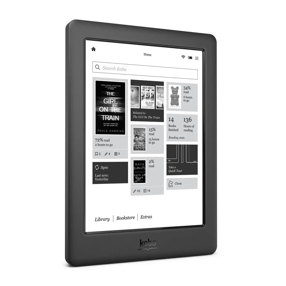 KOBO Glo HD E-Reader - 6-Inch 300PPI E-Ink Display with Front Light, Available in 4G/16G/32G Models