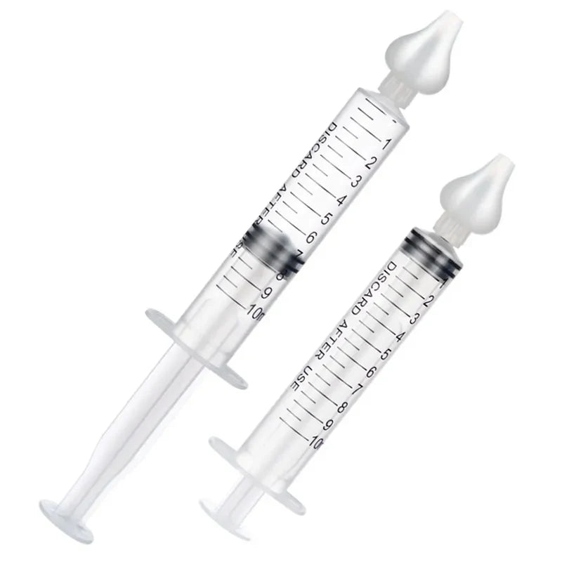 2 Pcs Baby Nasal Cleaner - Rhinitis Nasal Washer Needle Tube Aspirator Syringe for Children, Nose Washing Tool