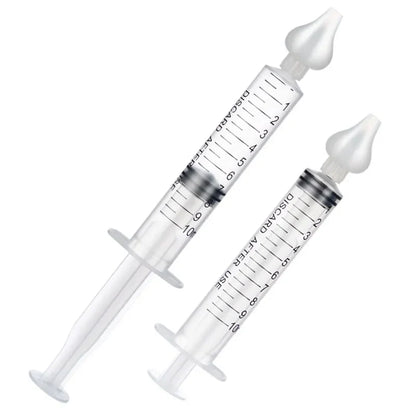 2 Pcs Baby Nasal Cleaner - Rhinitis Nasal Washer Needle Tube Aspirator Syringe for Children, Nose Washing Tool