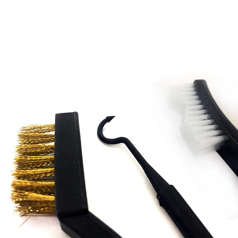 ALLSOME Double-End Steel Wire Brush & Nylon Pick Set: Universal Gun Cleaning Kit - Tactical Rifle Cleaning Tool for Hunting Enthusiasts