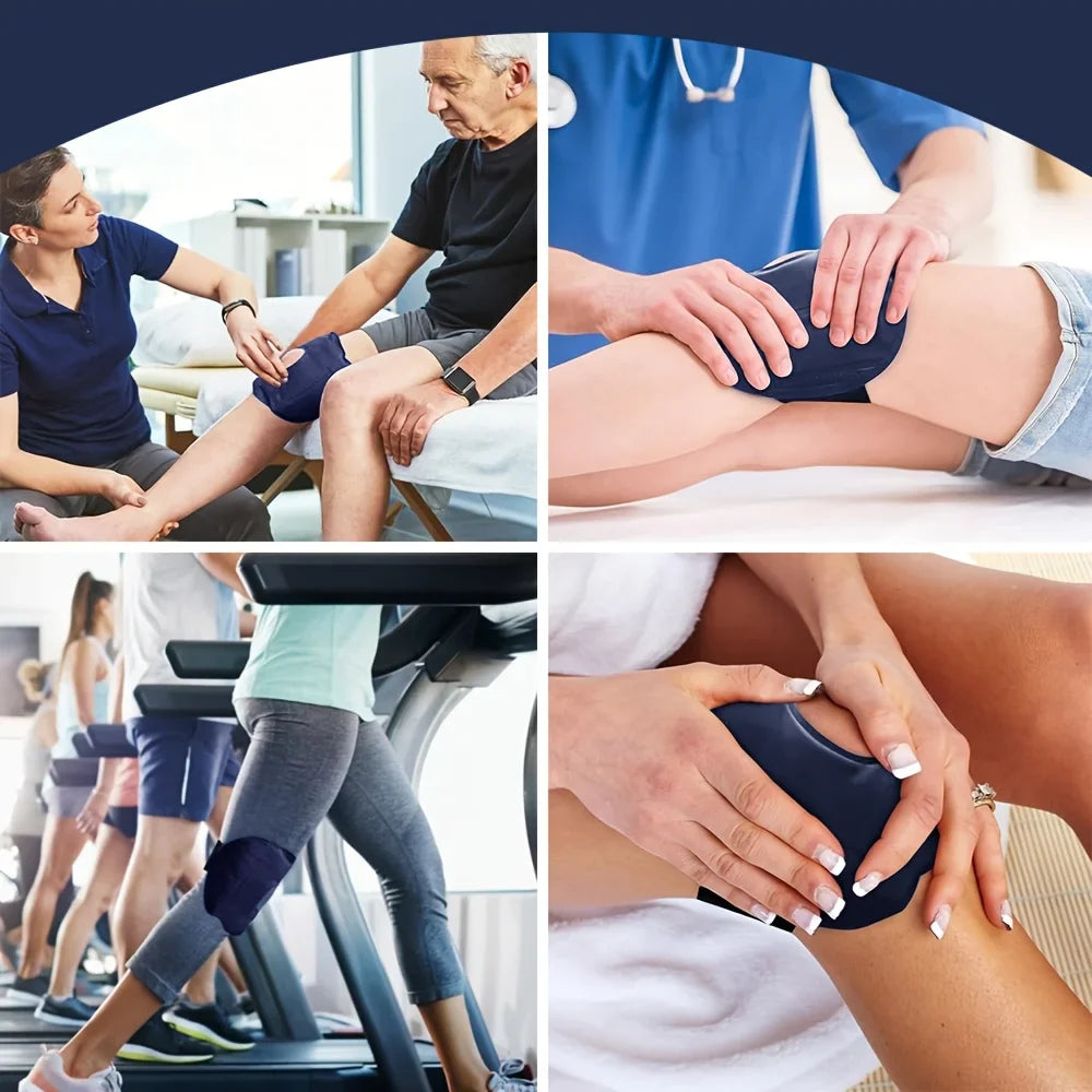 Nylon Gel Knee Ice Pack – Reusable Hot & Cold Compress for Knee Pain Relief, Relaxation & Foot Care