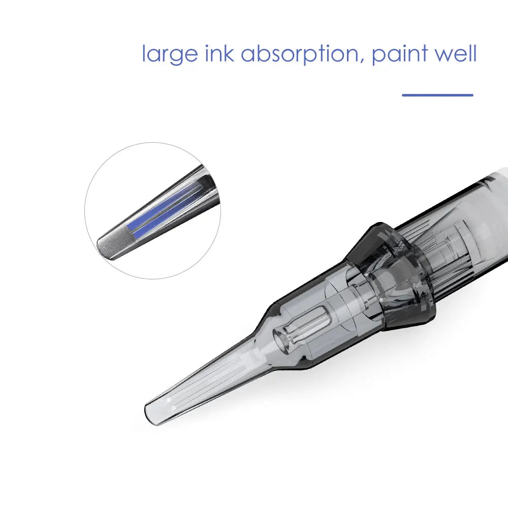Thunderlord 20PCS 1R Tattoo Needle Cartridges – Round Liner with Membrane System for Permanent Makeup & Universal Machines