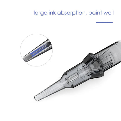 Thunderlord 20PCS 1R Tattoo Needle Cartridges – Round Liner with Membrane System for Permanent Makeup & Universal Machines
