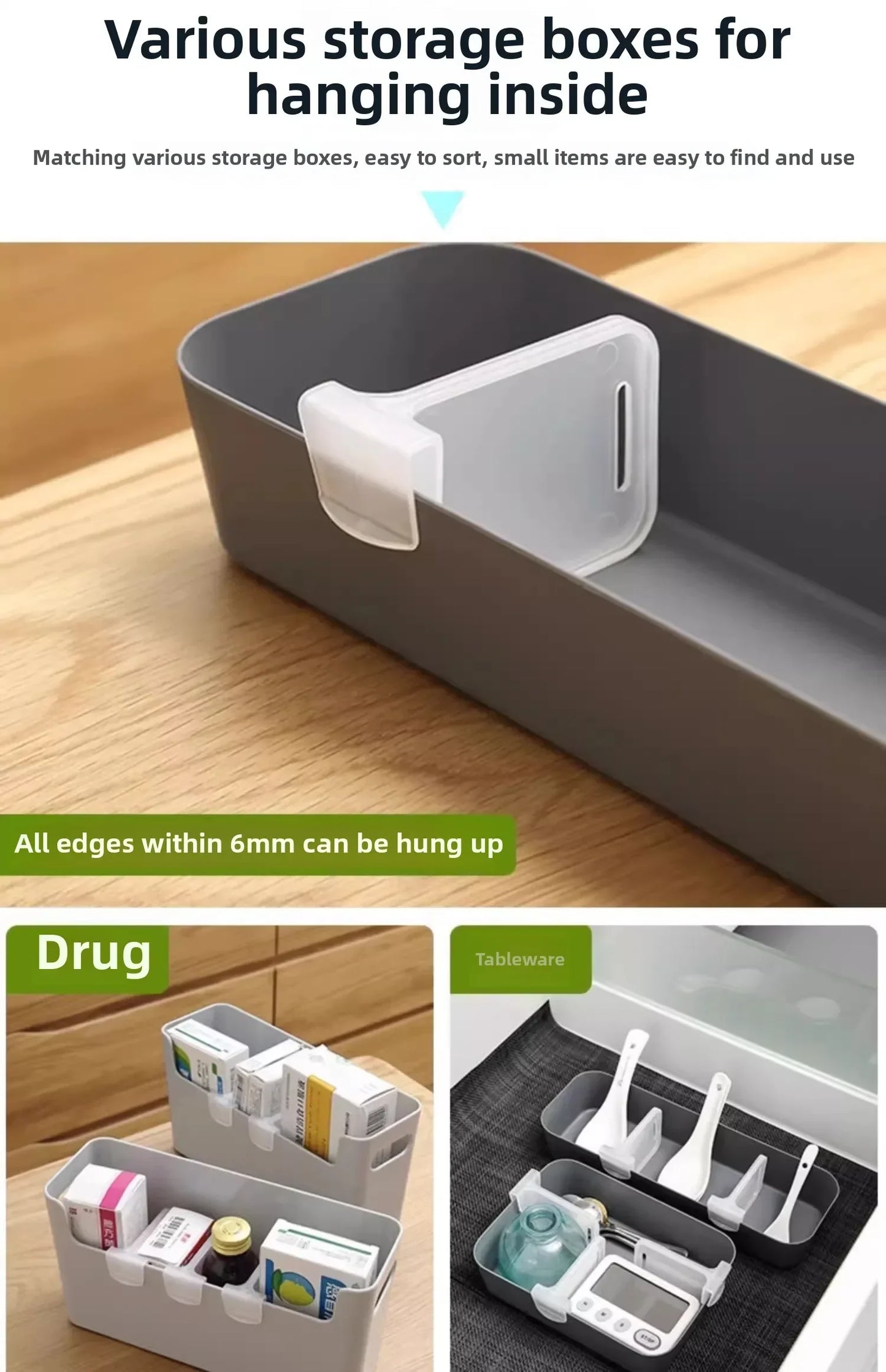 Refrigerator Kitchen Organizer Shelf — Efficient Storage Dividers for Eggs, Bottles & Fridge Items