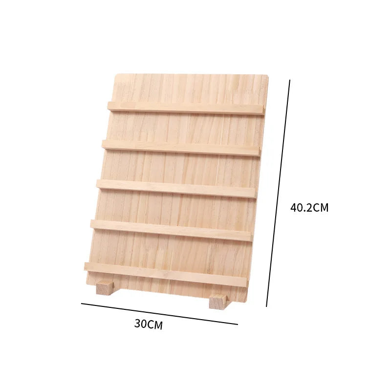 Wood Earring Display Stand – Jewelry Holder & Earring Card Organizer