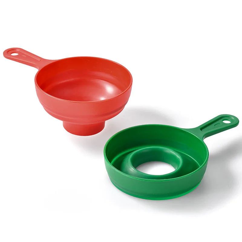 Portable Collapsible Telescopic Funnel - Plastic Folding Telescopic Funnel for Liquid Filling, Wide Mouth Kitchen Tool