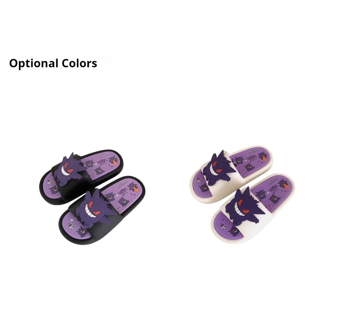 Pokemon Gengar Anime Slippers — Trendy Anti-Slip EVA Slippers for Men & Women, Cool Couple Gift