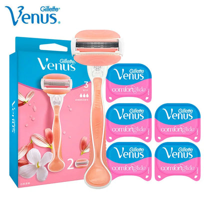 Gillette Venus Safety Razor for Women - 3/5 Blade Shaver for Face, Arms, Legs, and Hair Removal