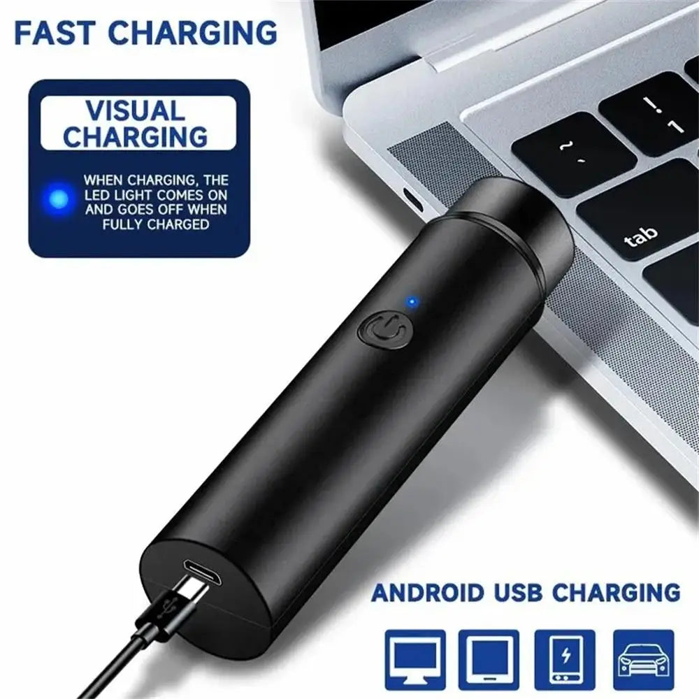 Mini Electric Shaver for Men — Portable USB Rechargeable Razor with Long-Lasting Performance
