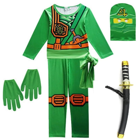 NINJA Cosplay Advanced Role Playing Costume Jumpsuit Set – Halloween & Christmas Party Ninja Superhero Outfit