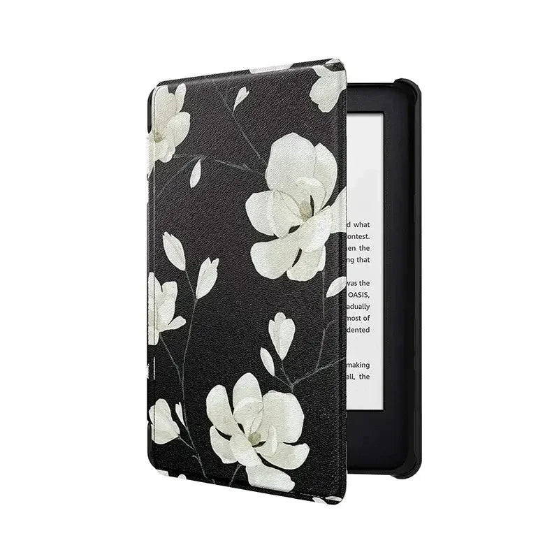 Leather Auto Sleep Case for Kindle Colorsoft Signature Edition (1st Gen, 7") & Paperwhite 12th Gen Protective Cover Funda