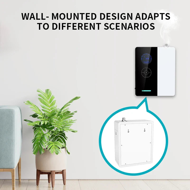 500m³ WiFi Perfume Diffuser – Electric Air Freshener & Environmental Fragrance Purifier, 200ML Capacity, Smart Home HVAC Metal Body