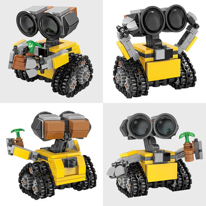 Space Mini Robot Building Blocks - Tracked Sci-Fi MOC Model Kit for Kids & Adults