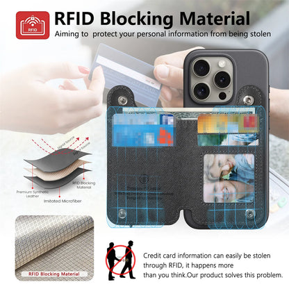 Flip Card Phone Case - Zipper Wallet Card Holder with Wrist Strap and Desktop Stand Support