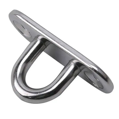 304 Marine Grade Stainless Steel Oval Eye Deck Buckle Staple Set – M5 M6 M8 Fasteners for Boat Shade Sail Mounting