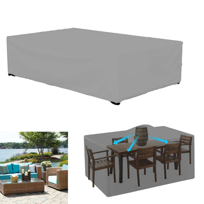 Waterproof Terrace Patio Furniture Cover - 210D Protective Cover Suitable for Outdoor Sofa Set