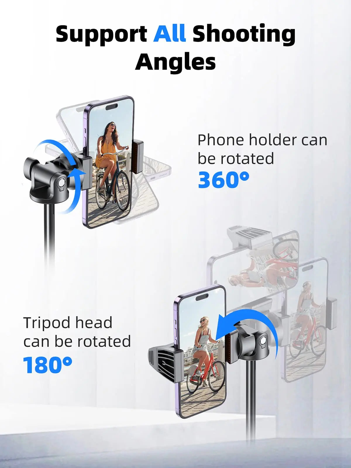 [Newest] Selfie Stick Tripod with Wireless Bluetooth Remote – For GoPro, Insta360, DJI Action Camera & Smartphones