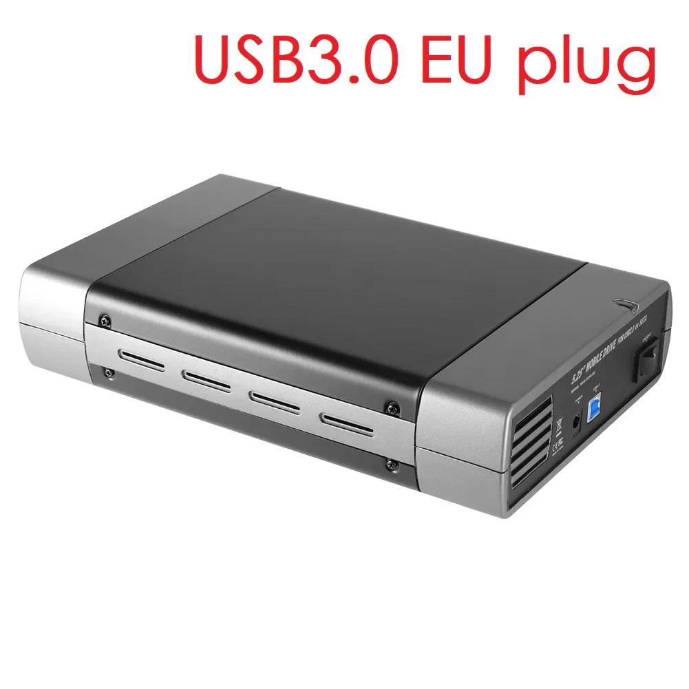 5.25-inch USB 2.0/3.0 SATA External Optical Drive Case – Enclosure Adapter for Windows, Mac & PC