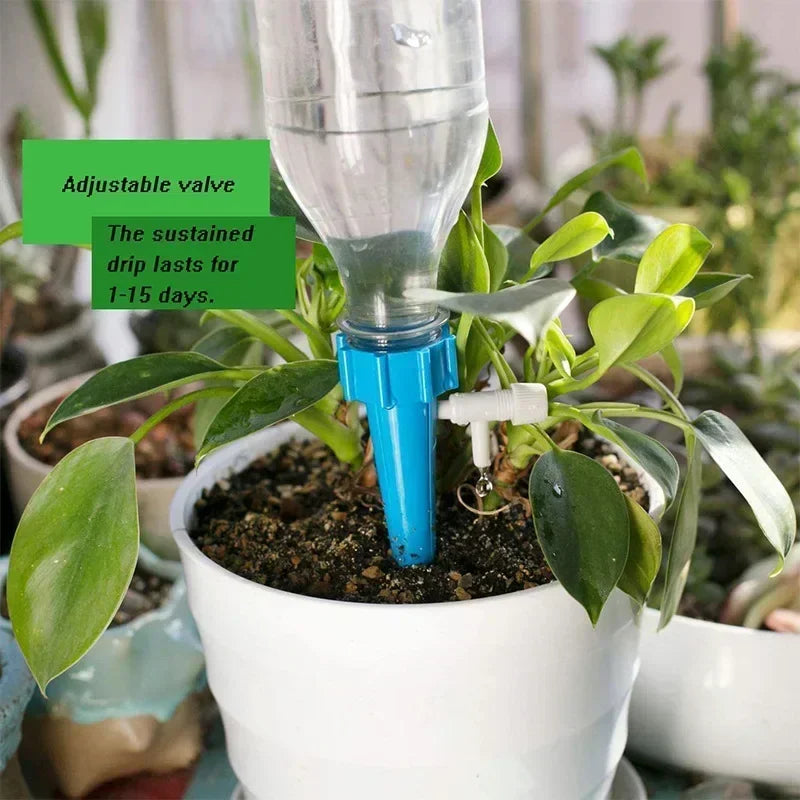 Automatic Drip Irrigation System - Adjustable Self-Watering Device for Garden Plants & Greenhouse Use