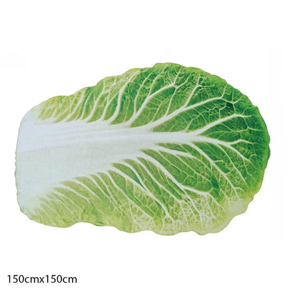 Double-Sided Flannel Cabbage Blanket - Creative Appearance, Soft Sofa Throw for Home