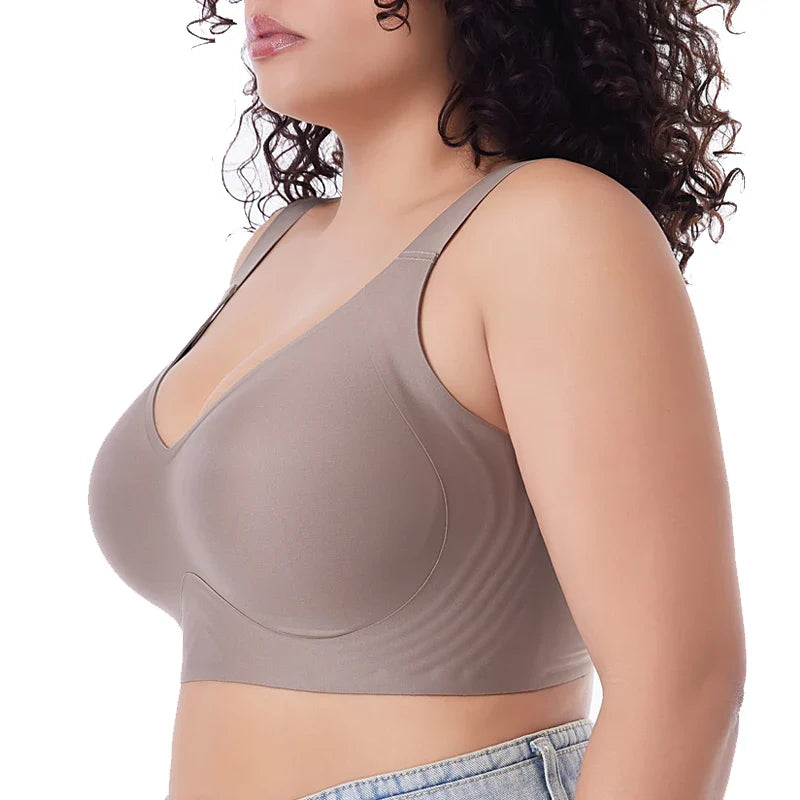 FallSweet Push-Up Bra – Seamless Wireless Bralette for Women, Thin Cup Plus Size Brassiere (M-6XL)