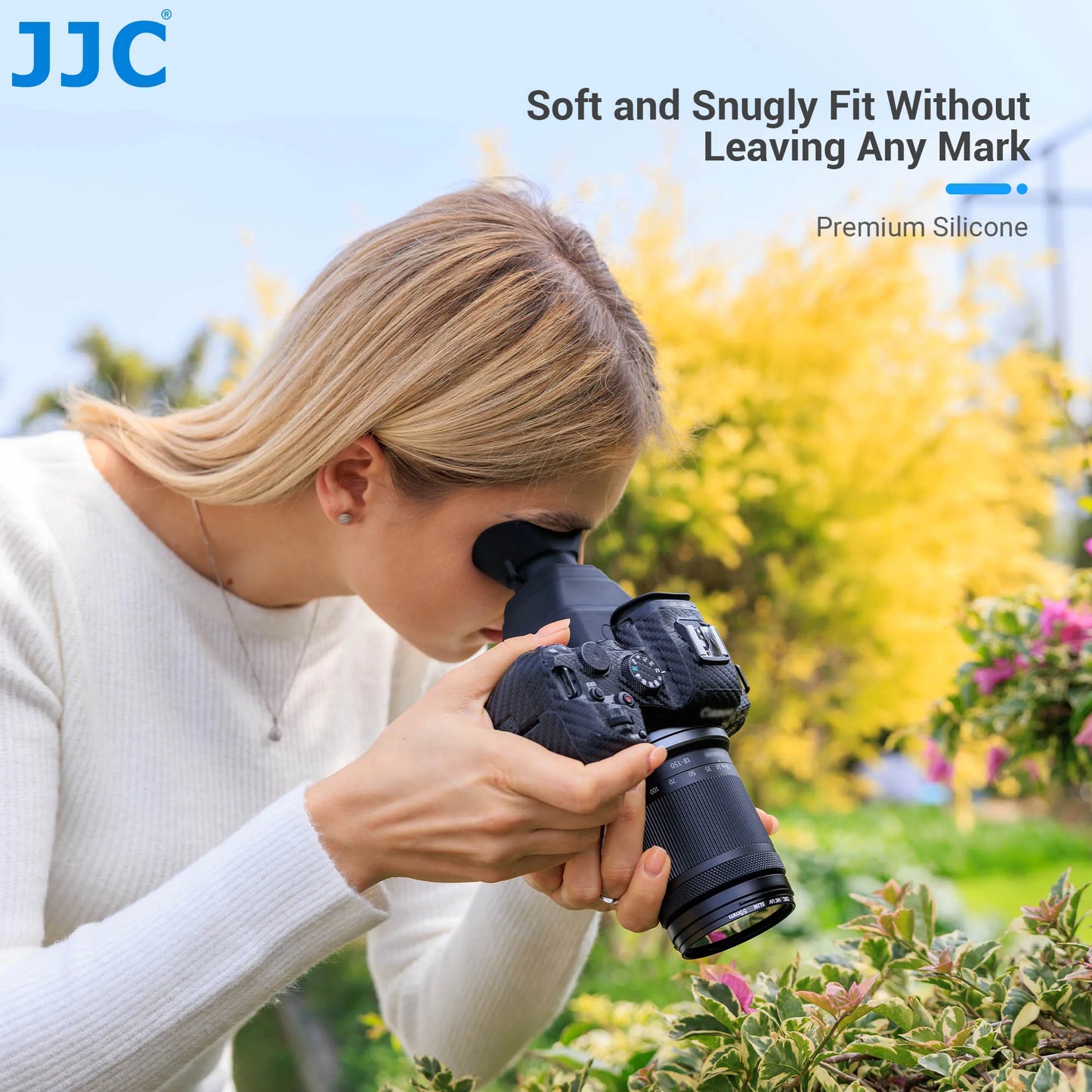 JJC 3X LCD Viewfinder Extender – Collapsible Eyecup for 3.0" Screen, Compatible with Nikon Z30, Sony ZV-1, RX100 & Canon G7X