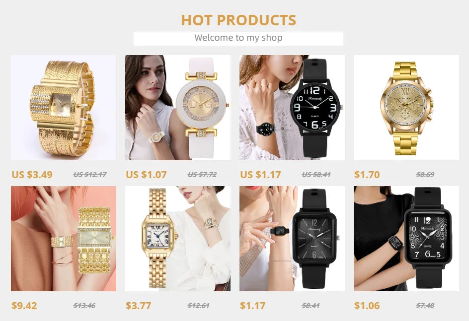 Luxury Women's Square Quartz Watch – Gold-Plated Stainless Steel Business Timepiece