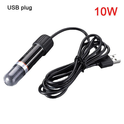 USB Mini Aquarium Heating Rod – 10W Submersible Thermostat Heater for Small Fish Tanks, 26°C Constant Temperature