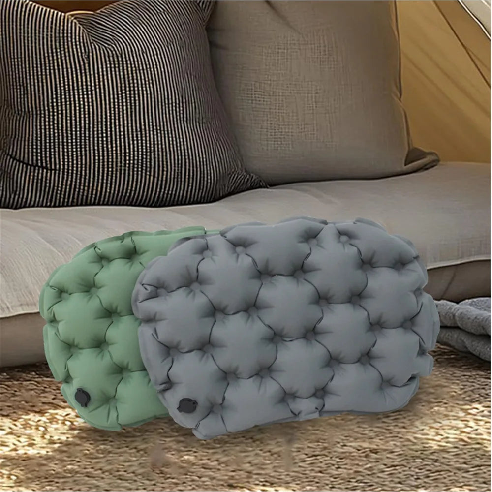Inflatable Seat Cushion 36x28cm Portable Outdoor Camping Hiking Travel Chair Pad Lightweight Comfortable Inflatable Sitting Mat