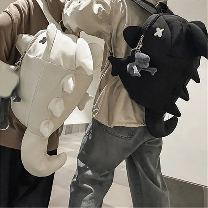 Unisex Shark-Shaped Backpack – Trendy Large Capacity School & Daily Bag for Casual Street Use (Pendant Not Included)