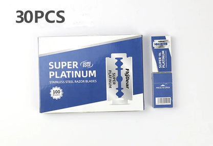 30/50/100pcs Double Edge Razor Blades – Professional Men's Safety Razor Blades for Shaving & Barber Beard Trimming