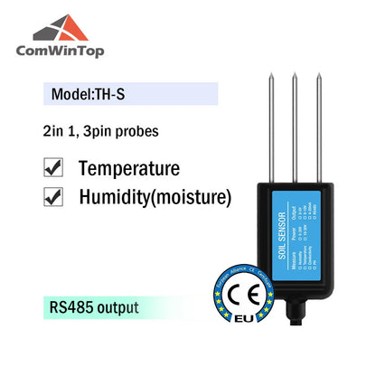 Soil Moisture, Temperature, Humidity, EC, pH & NPK Sensor - 4-20mA, 0-5V, RS485 Modbus for Accurate Soil Measurement