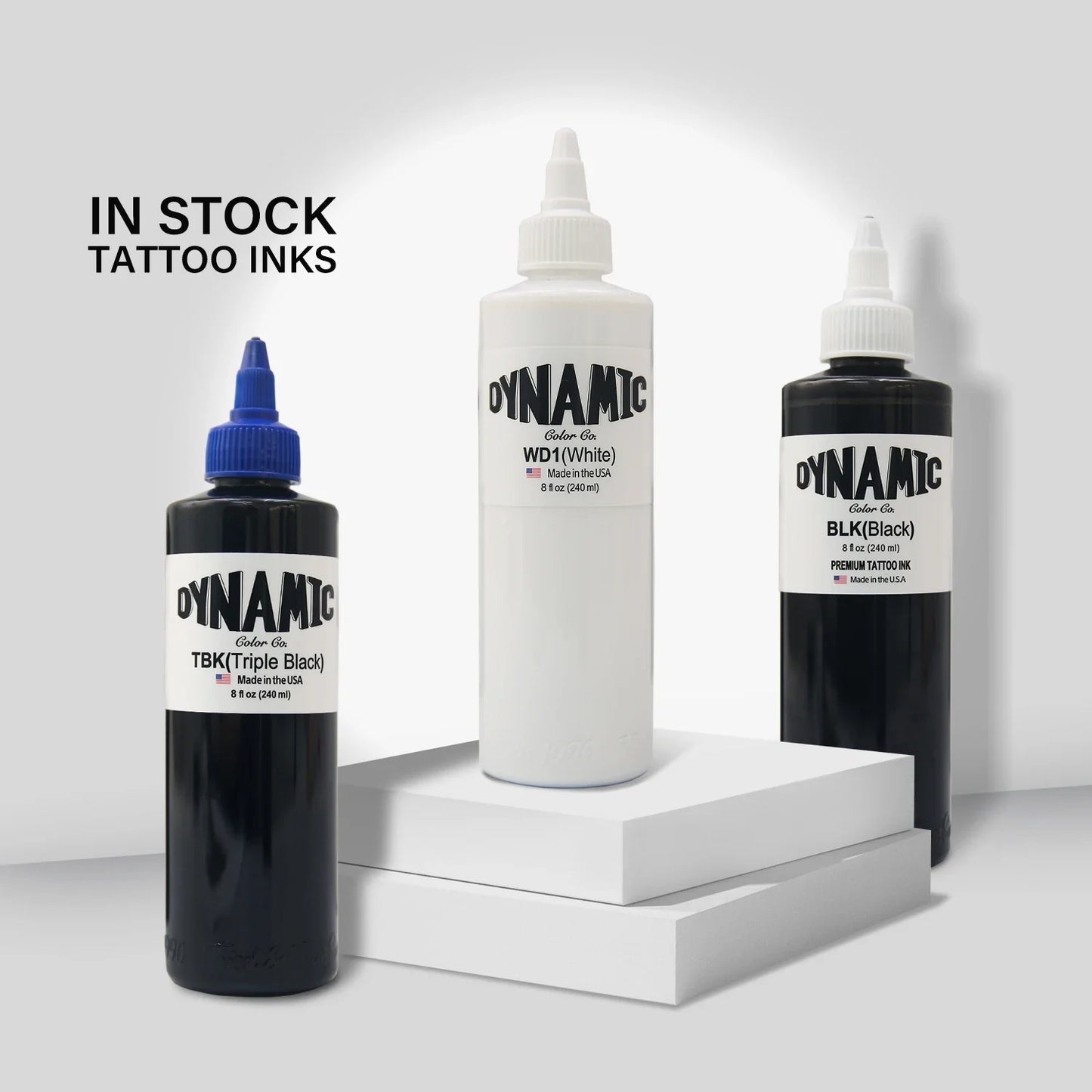 8oz Black Tattoo Ink – Original BLK Dynamic Triple Black Professional Pigment for Body Art.  240ML