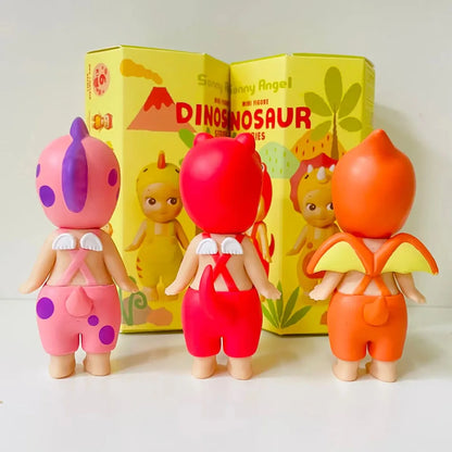 Sonny Angel Dinosaur Series – Cute Hippers Harvest Hippie Doll, Trendy Car Phone Ornament & Children's Toy Gift